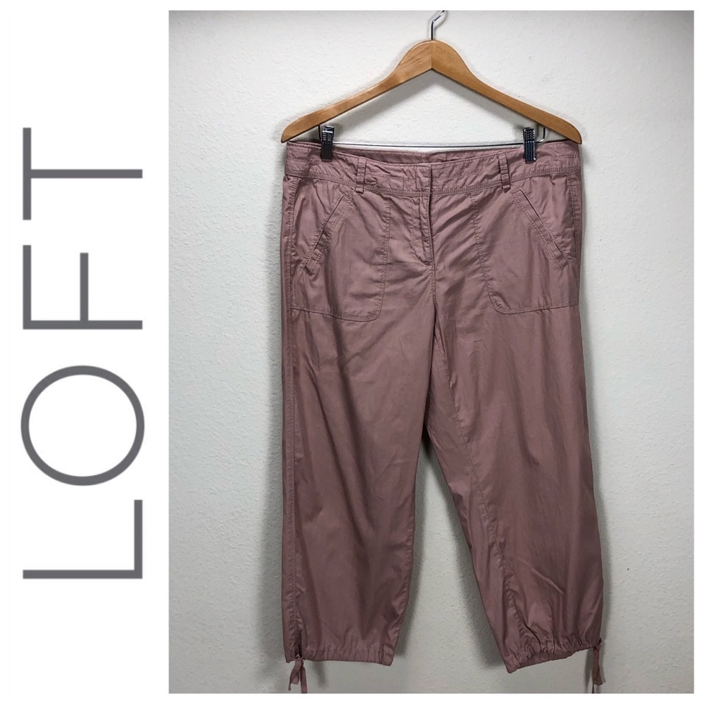 Loft Blush (Pink) Capri Cargo Pants